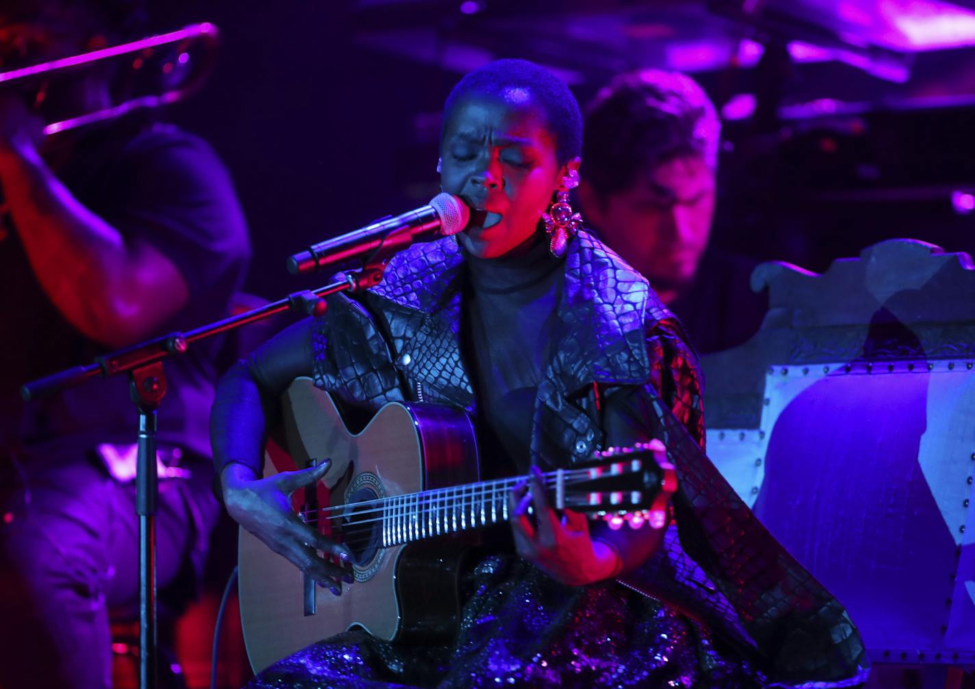 Lauryn Hill brought a 13-member band to First Avenue on Sunday night. She&#x2019;s performed there three times in the last five years.