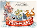 Sack cartoon: Trumpcare
