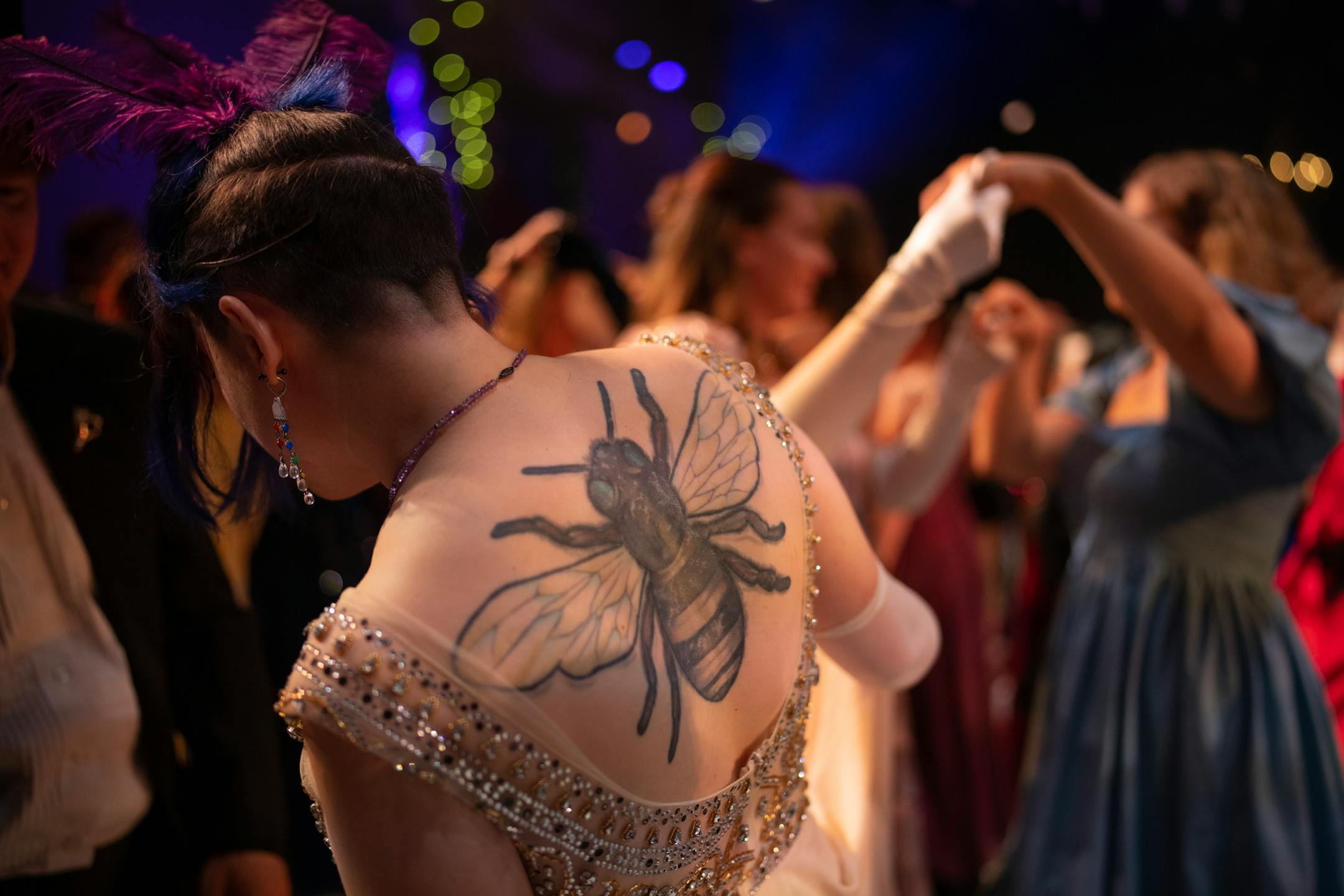 Amanda Ruper danced on opening night of The Queen's Ball: A Bridgerton Experience.