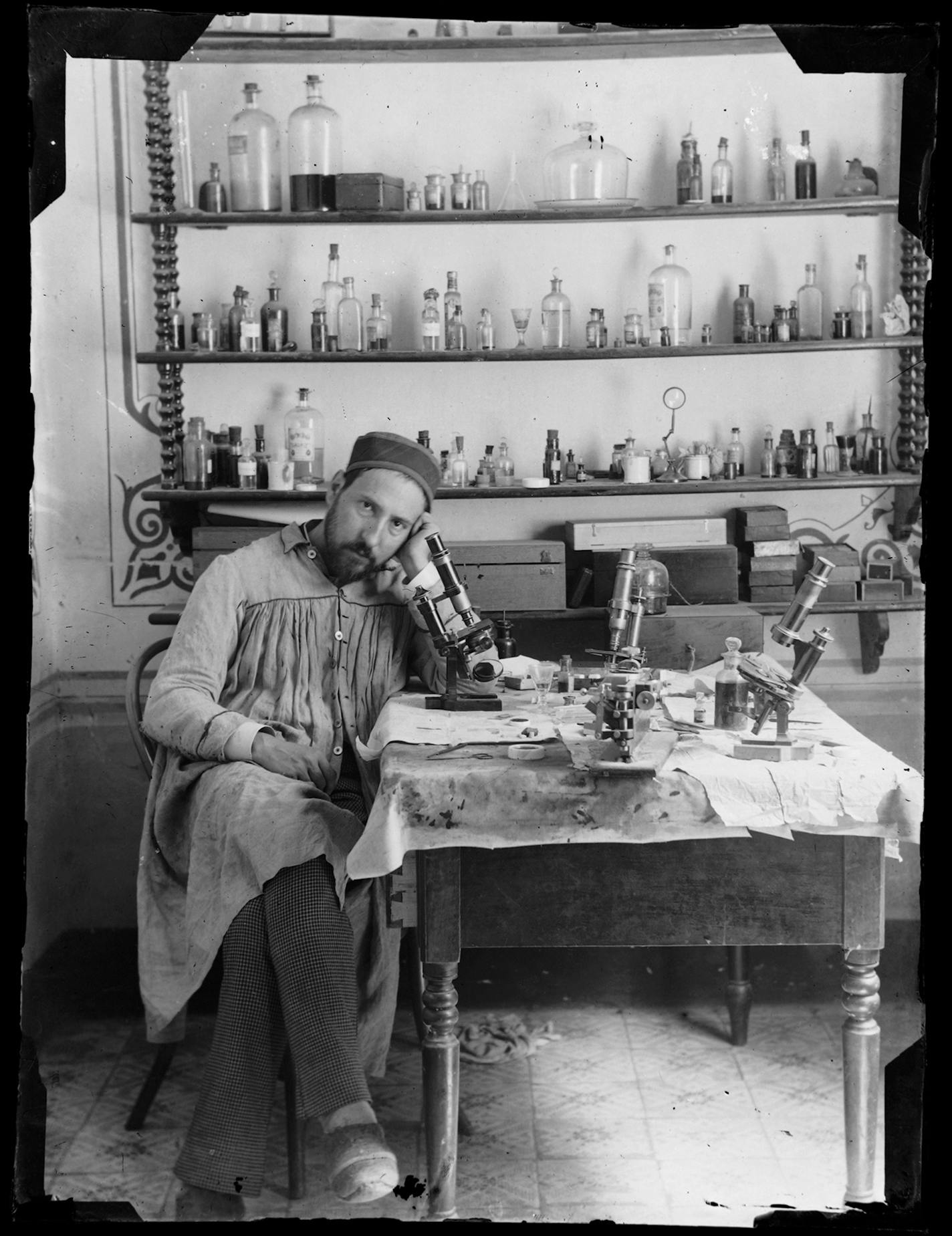 Santiago Ramon y Cajal, Untitled (self portrait), c.1885.