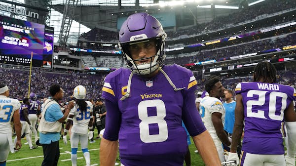 Kirk Cousins walked off the field after the Vikings’ last home game — a loss to the Los Angeles Chargers.