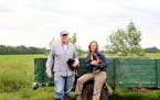 Owners of Locally Laid Egg Company Jason and Lucie B. Amundsen are pictured at their family farm in Wrenshall, Minn.