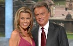Vanna White and Pat Sajak of “Wheel of Fortune.” 