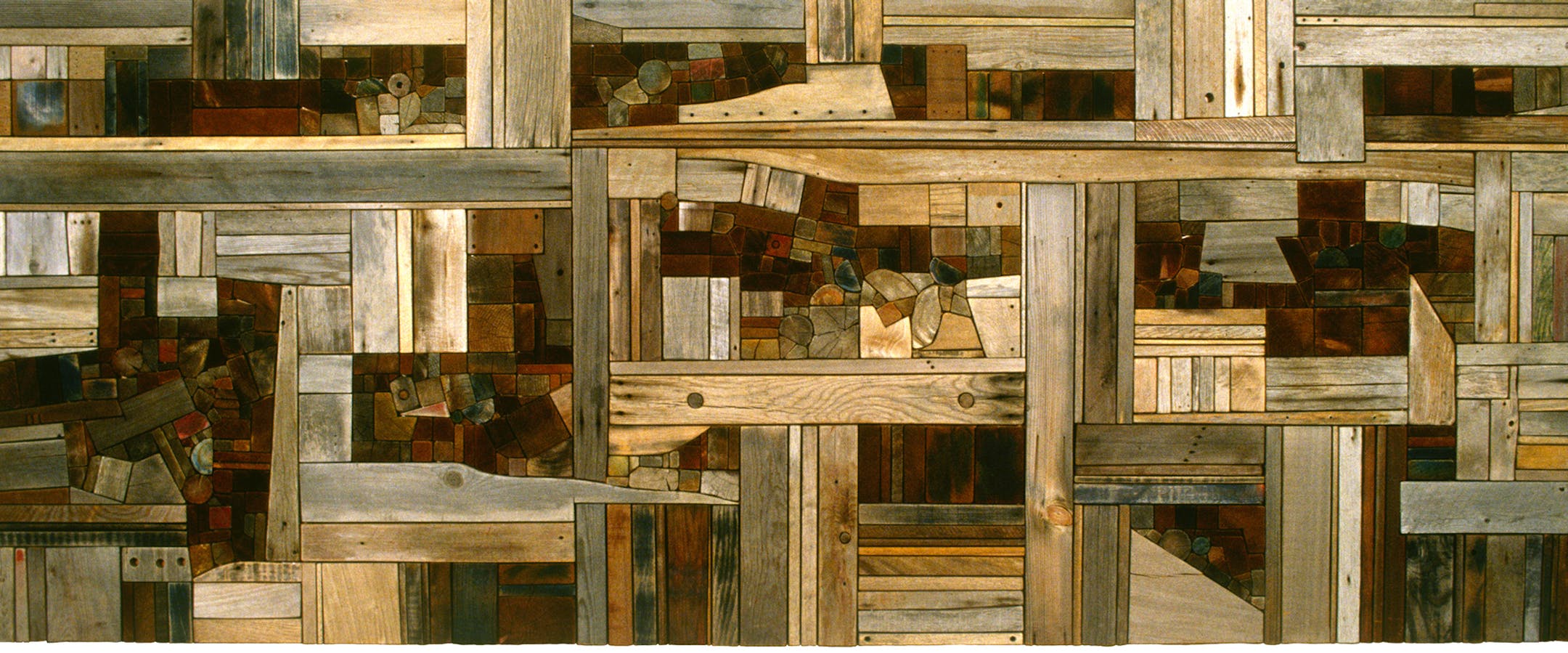 George Morrison, "Cumulated Landscape" (1976), wood (Collection Minnesota Museum of American Art)