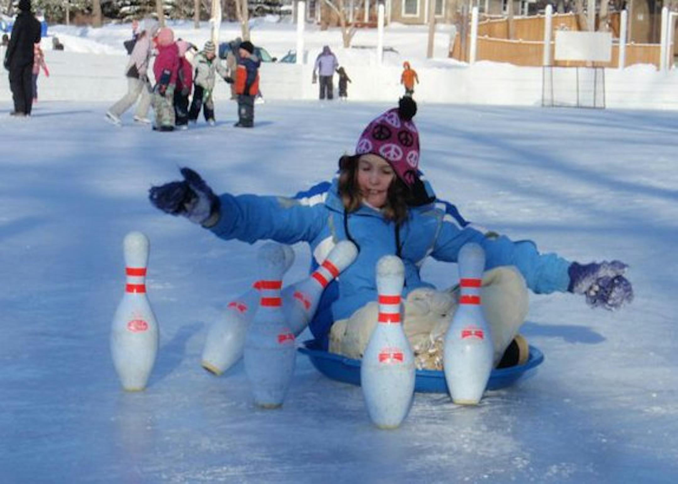 Human bowling, one of the events at the annual Arctic Fever festival held by the cities of Shorewood, Tonka Bay and Excelsior. Submitted photo.