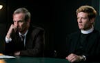 "Grantchester," Season 4, episode 1
Sundays, July 14 - August 11, 2019
From left: Robson Green as Geordie Keating and James Norton as Sidney Chambers
