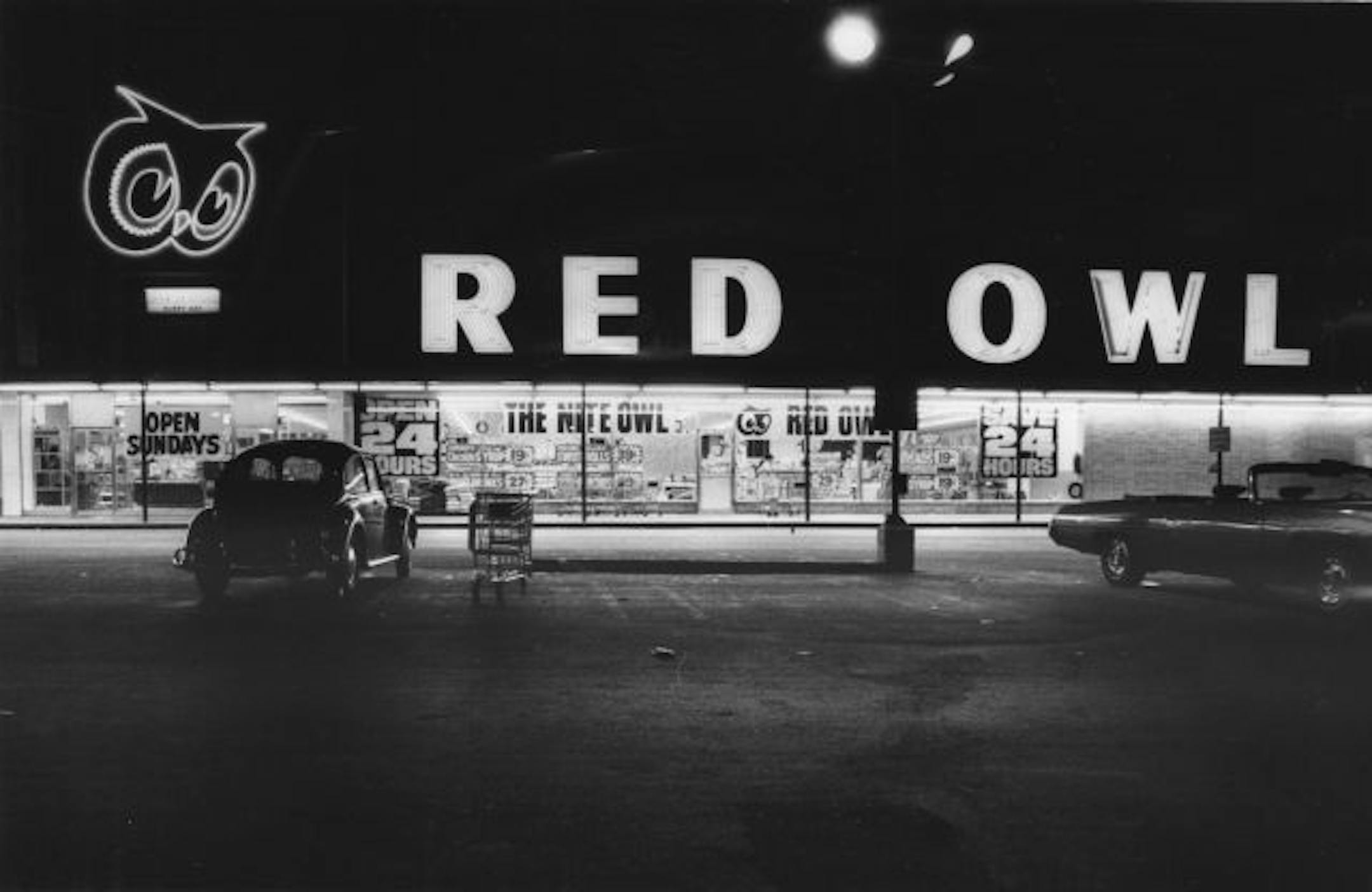 Red Owl was one of only three supermarket chains open around the clock locally in 1972.