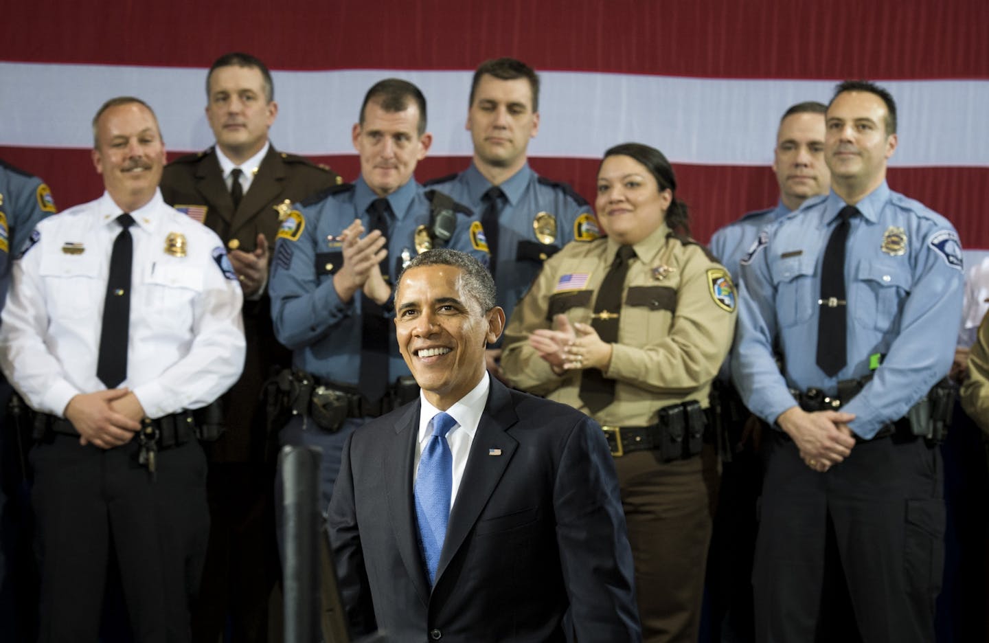 President Obama spoke Monday in north Minneapolis: "We don't have to agree on everything to agree it's time to do something."