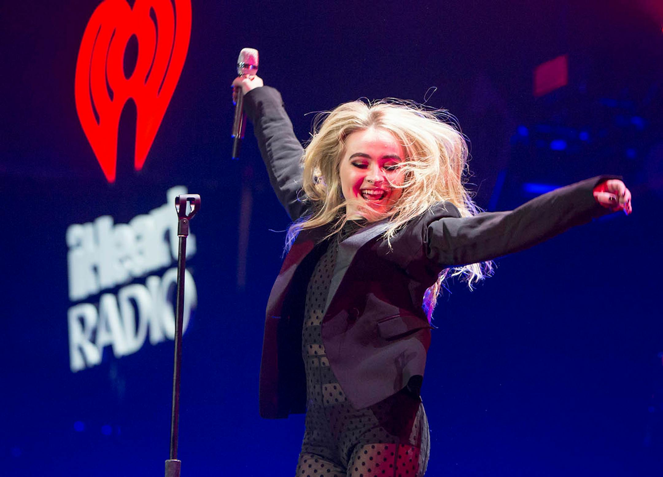 Sabrina Carpenter performs at Jingle Ball.