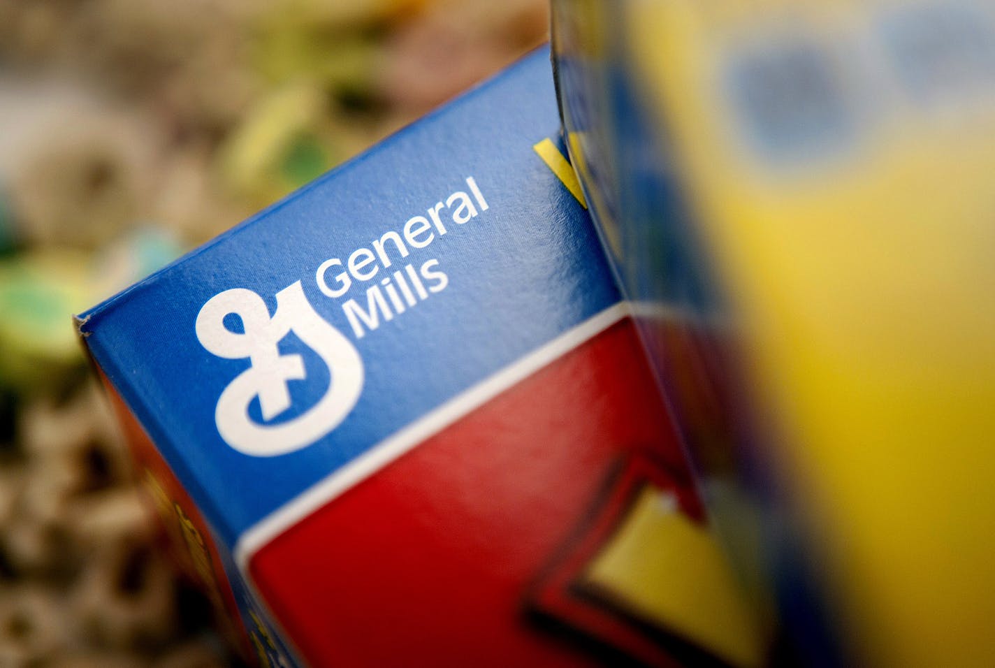 General Mills Inc. brand cereals are displayed for a photograph in New York, U.S., on Monday, June 25, 2012. General Mills Inc., the maker of Cheerios cereal and Yoplait yogurt, is scheduled release quarterly earnings on June 27. Photographer: Scott Eells/Bloomberg ORG XMIT: 147226246