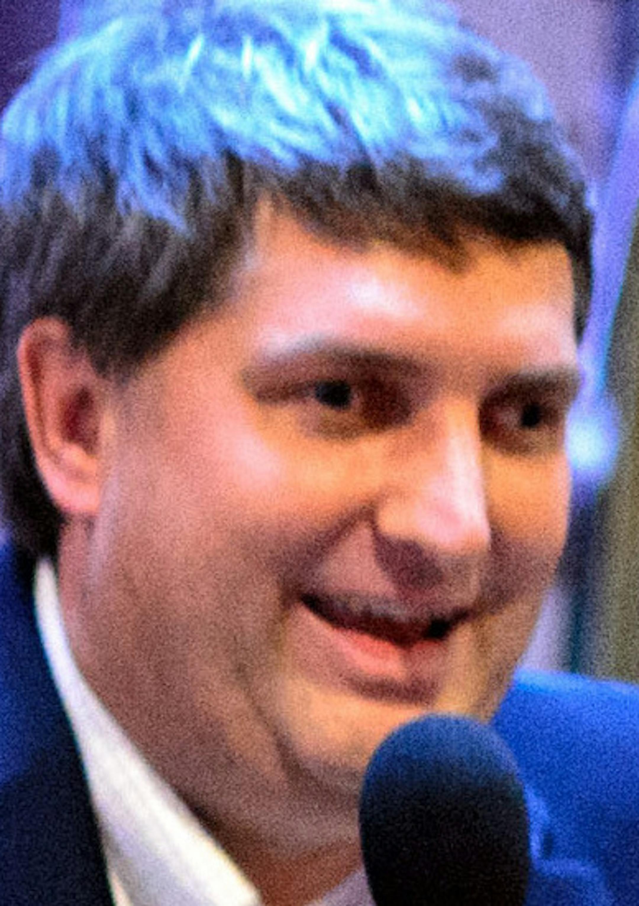 "I'm the guy who walks softly and carries a big stick" Torrey Westrom said to laughter and applause from a St. Cloud crowd gathered at a happy hour sponsored by Dan “Ox” Ochsner, host of KNSI’s Ox in the Afternoon. Westrom is blind. ] GLEN STUBBE * gstubbe@startribune.com Tuesday, October 28, 2014 State Senator Torrey Westrom campaigned for U.S. Representative in Minnesota's 7th congressional district in his race against incumbent Rep. Collin Peterson.