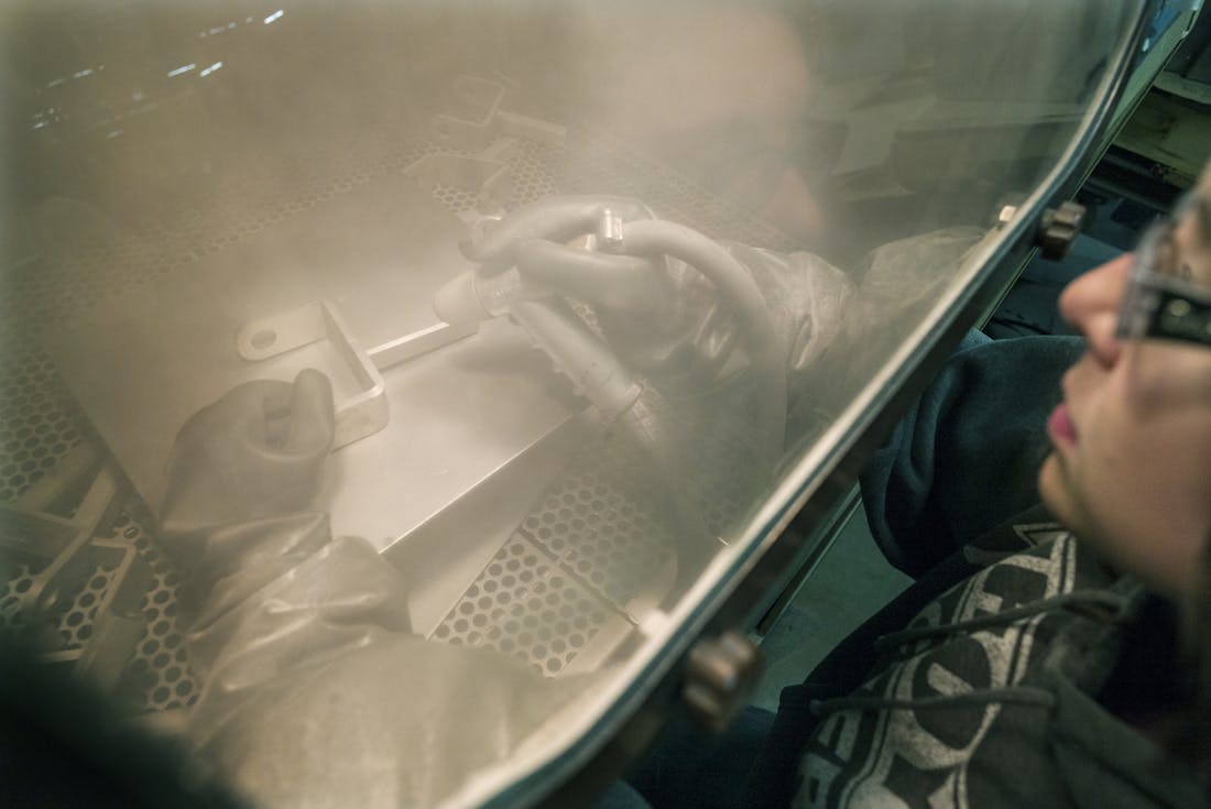 Pictured is Wyoming Machine in Stacy, north of the Twin Cities. Minnesota manufacturers indicated continued growth in June, but the index was lower th