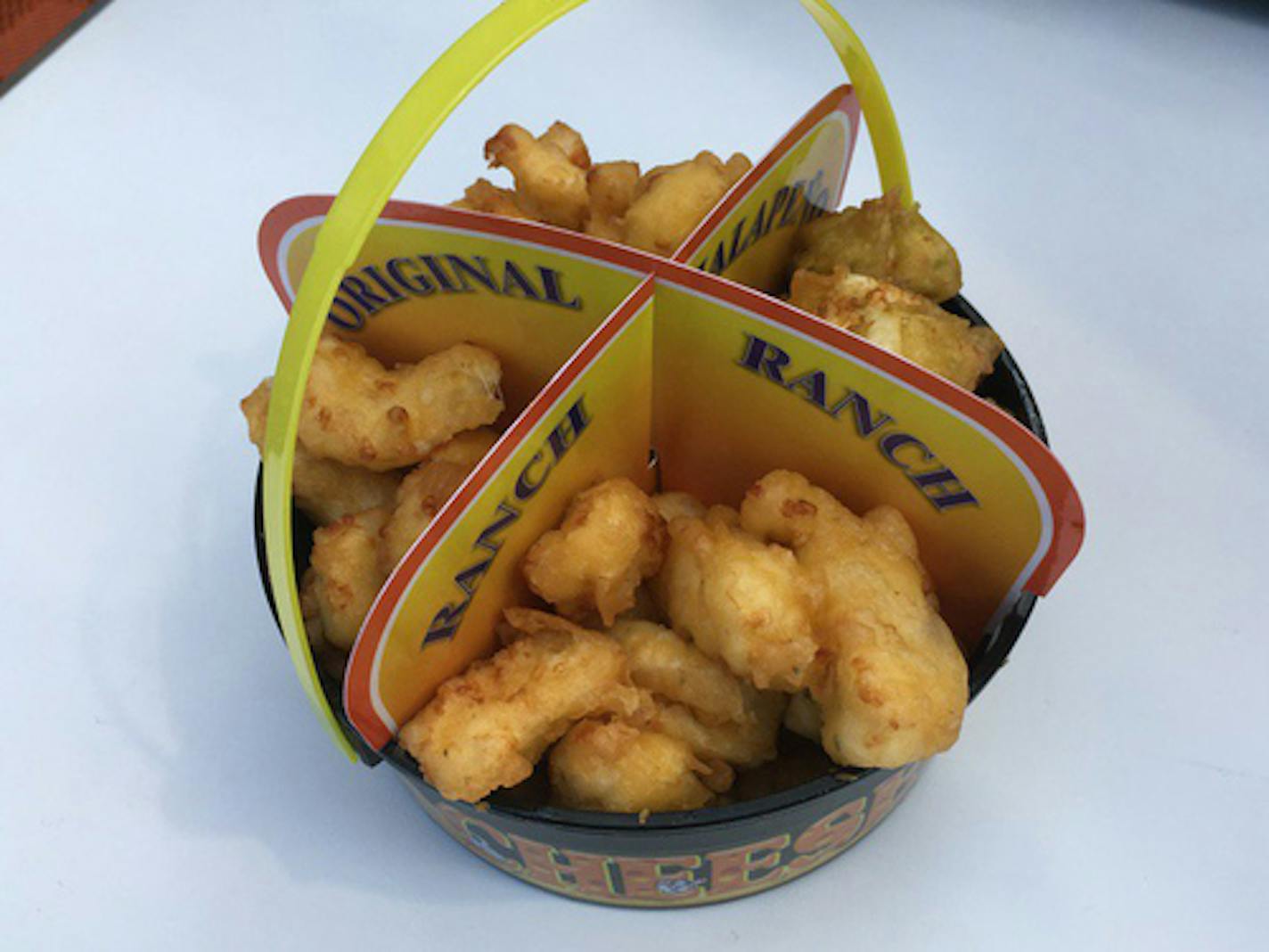 Original Ranch Garlic ands Jalape&#xf1;o Cheese Curds, Miller's Cheese Curds, Nelson/Carnes.
2017 Minnesota State Fair
Photo by Rick Nelson