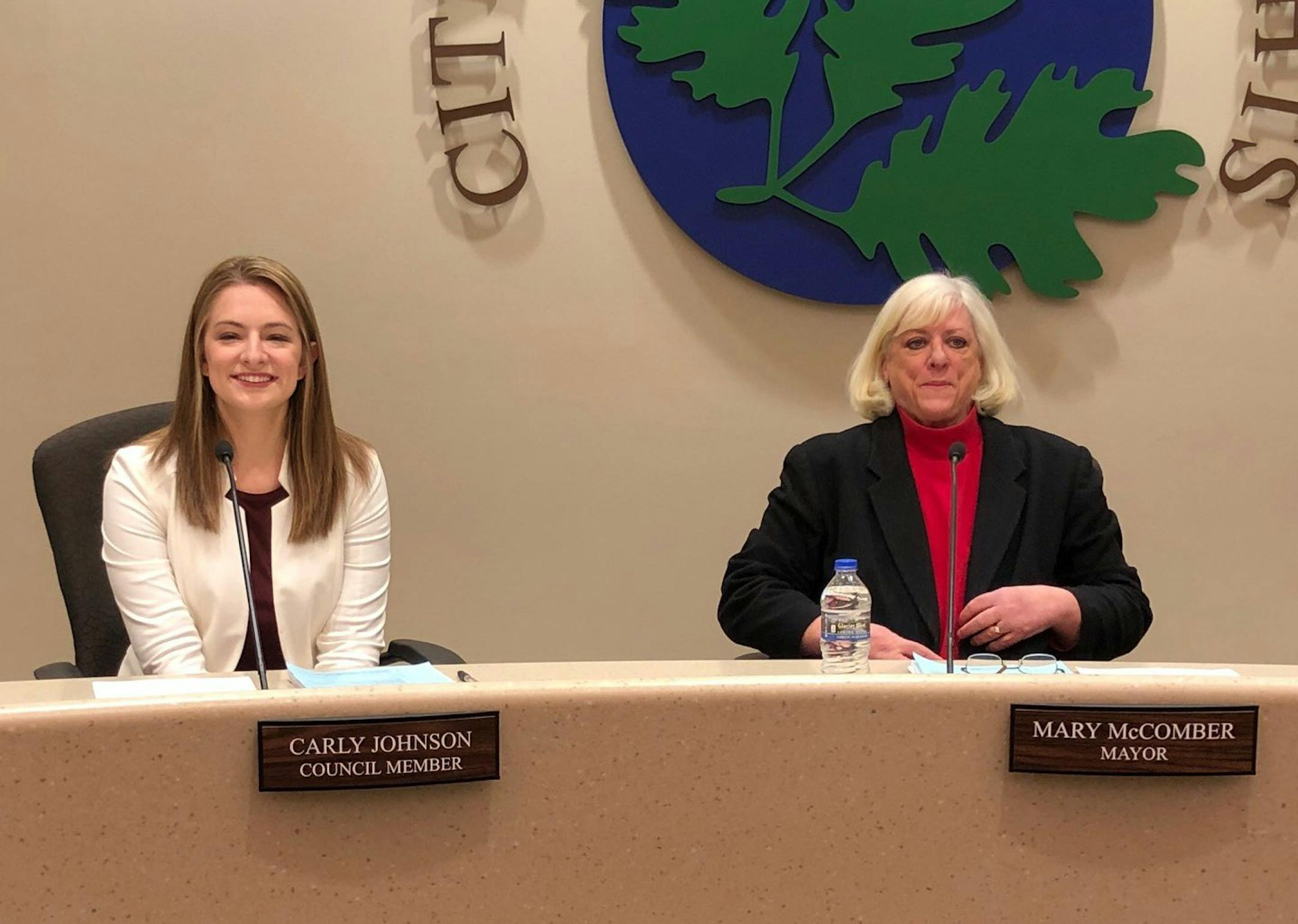 First-year Mitchell Hamline law student Carly Johnson, 23, is passionate about environmental issues. She was elected to the Oak Park City Council last member.