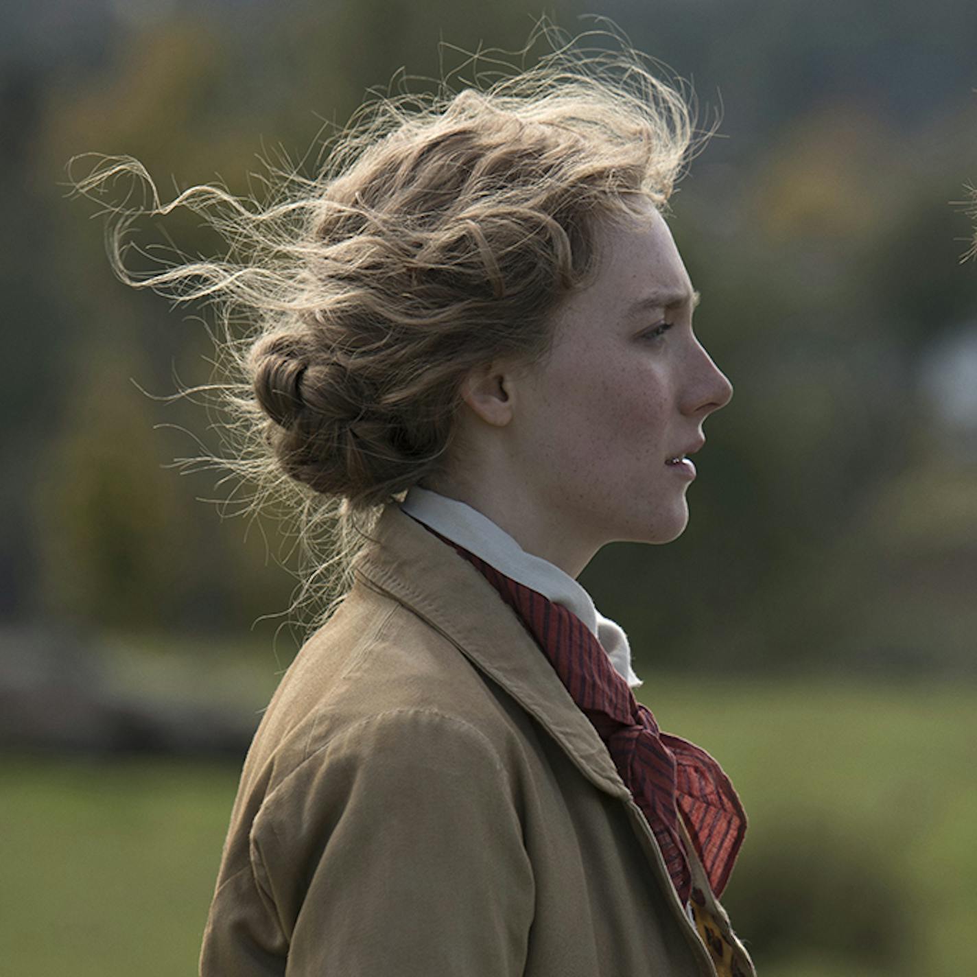 Saoirse Ronan (left) and Timothee Chalamet in "Little Women." (Wilson Webb/Columbia Pictures/TNS) ORG XMIT: 1535713