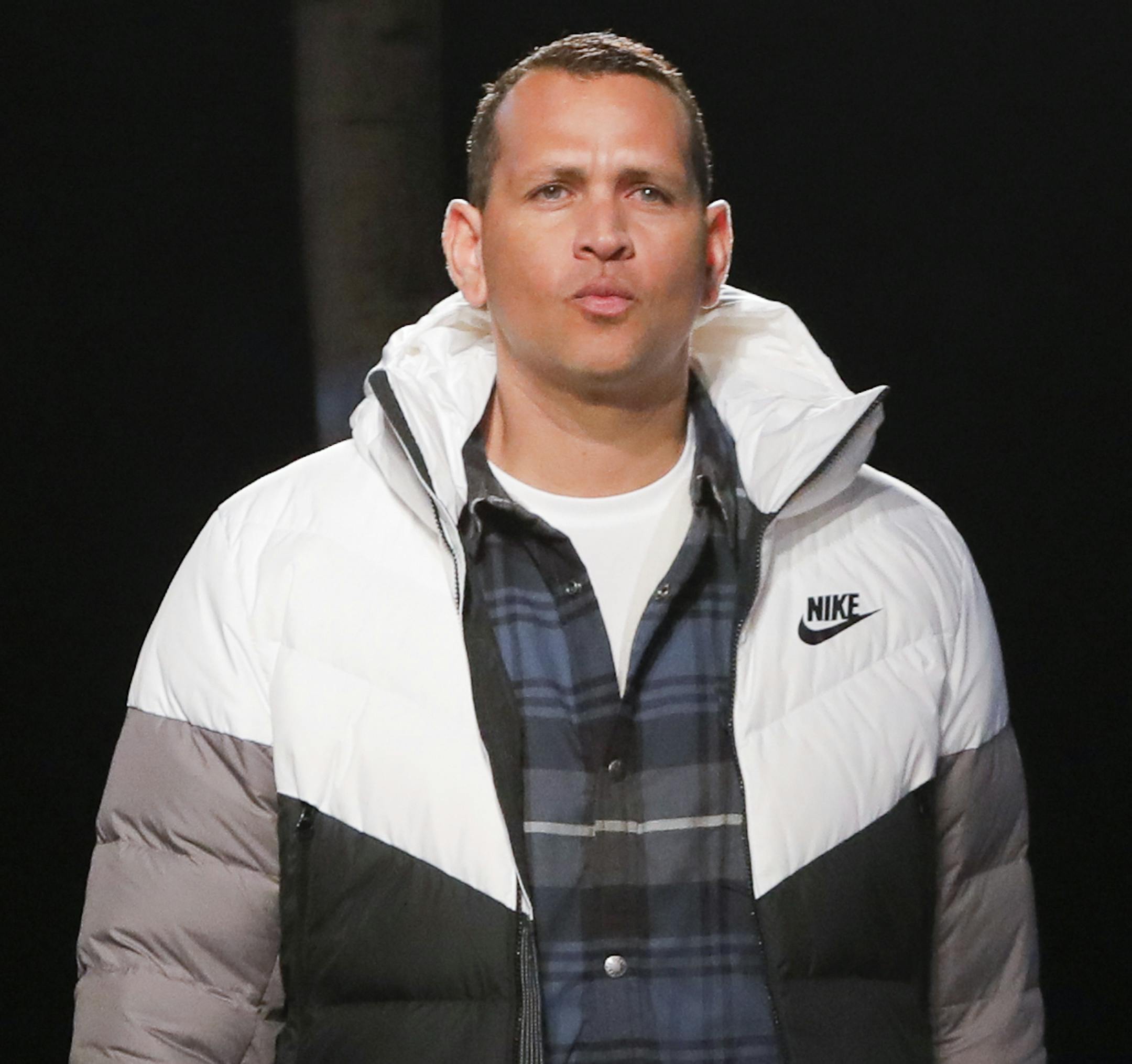 IMAGE DISTRIBUTED FOR DICK'S SPORTING GOODS - Alex Rodriguez moves down the runway in Nike and Timberland boots in first-ever DICK'S Sporting Goods fashion show on Wednesday, Oct. 9, 2019 in New York. (Photo by Andrew Kelly/Invision for DICK'S Sporting Goods/AP Images)