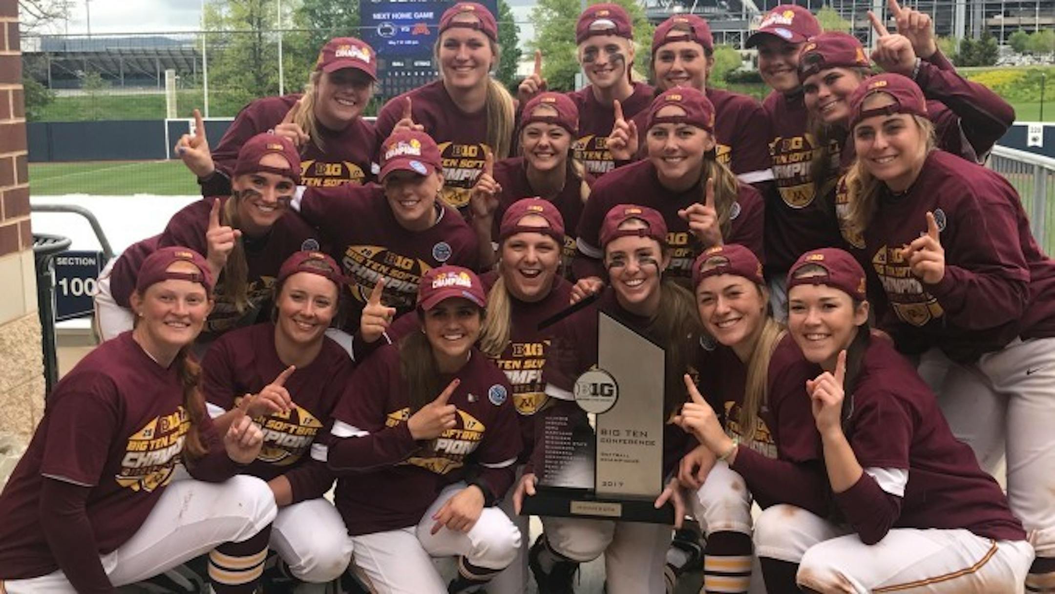 The Gophers softball team was 54-3 and No. 1 in the Big Ten, but not worthy of a top-16 seed in the NCAA tournament, according to the selection committee. Photo is courtesy of the University of Minnesota. For more Gophers photos, go to gophersports.com.