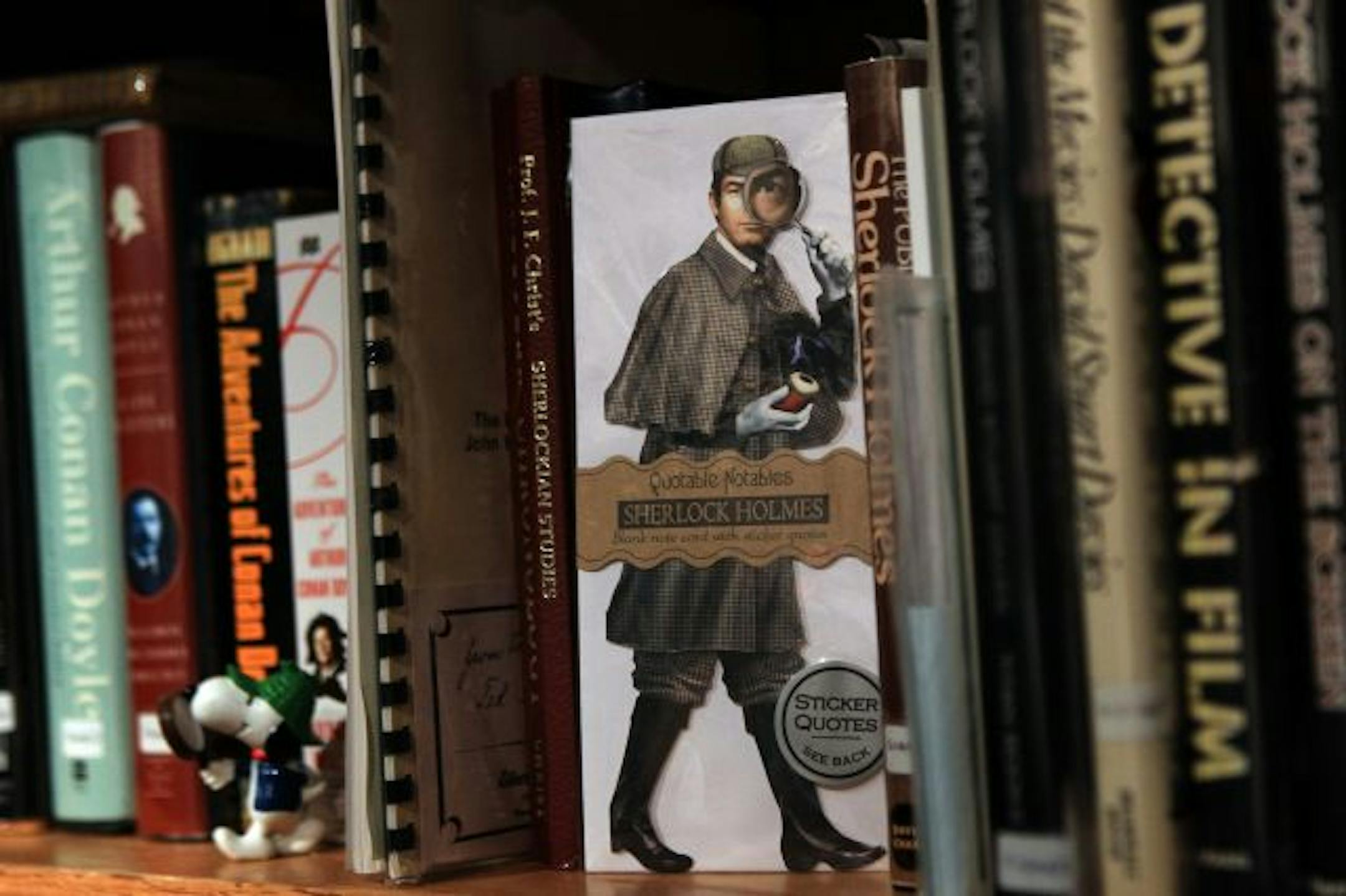 Books, figurines and even a package of note cards are among the items in McKuras' collection.