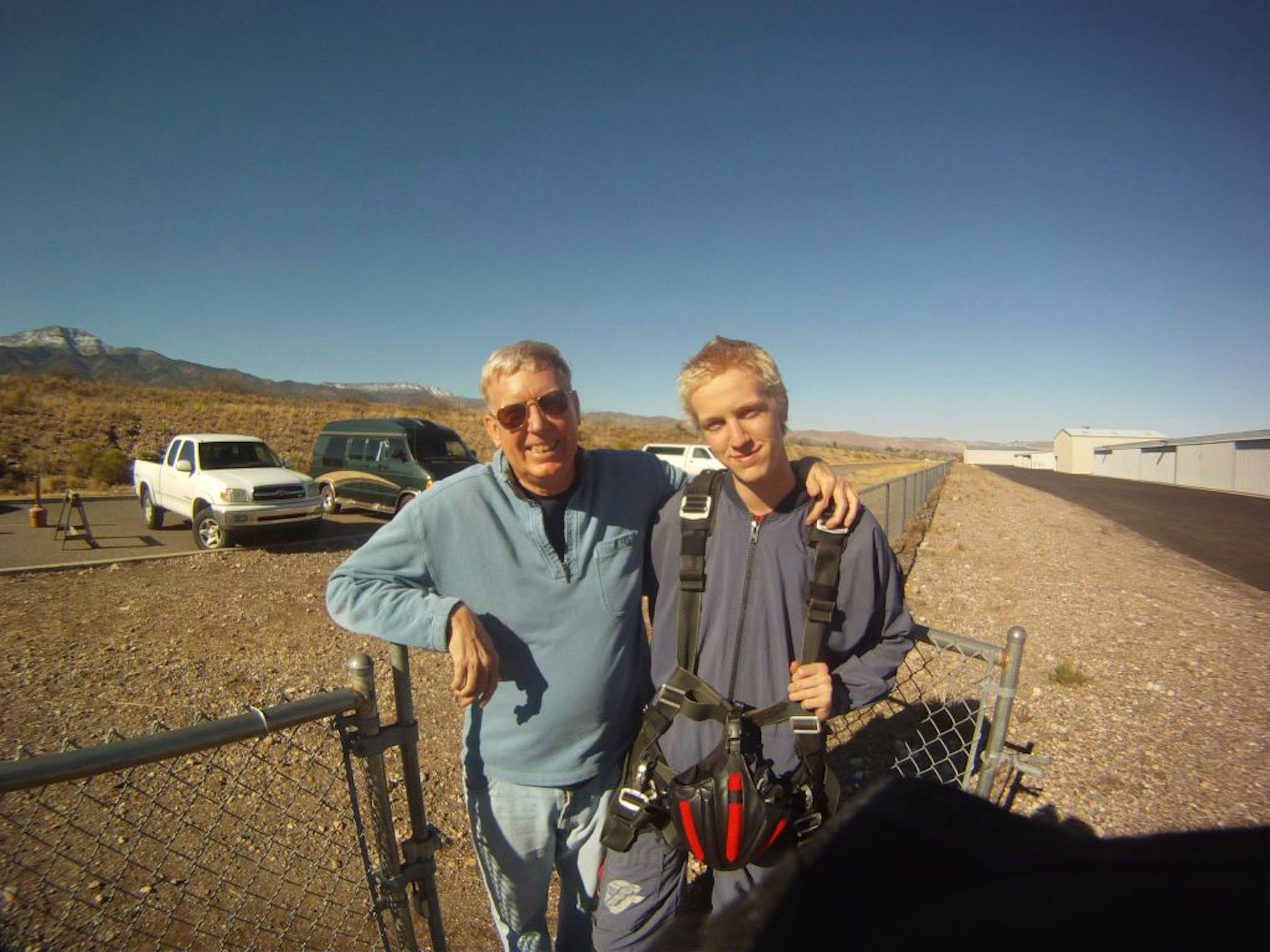 Jonathan Clark is protective of his son, Iain, who will graduate from a unnamed boarding school this spring. Iaian's mother, Laurel, was a parachutist; Iaian has logged three jumps of his own.