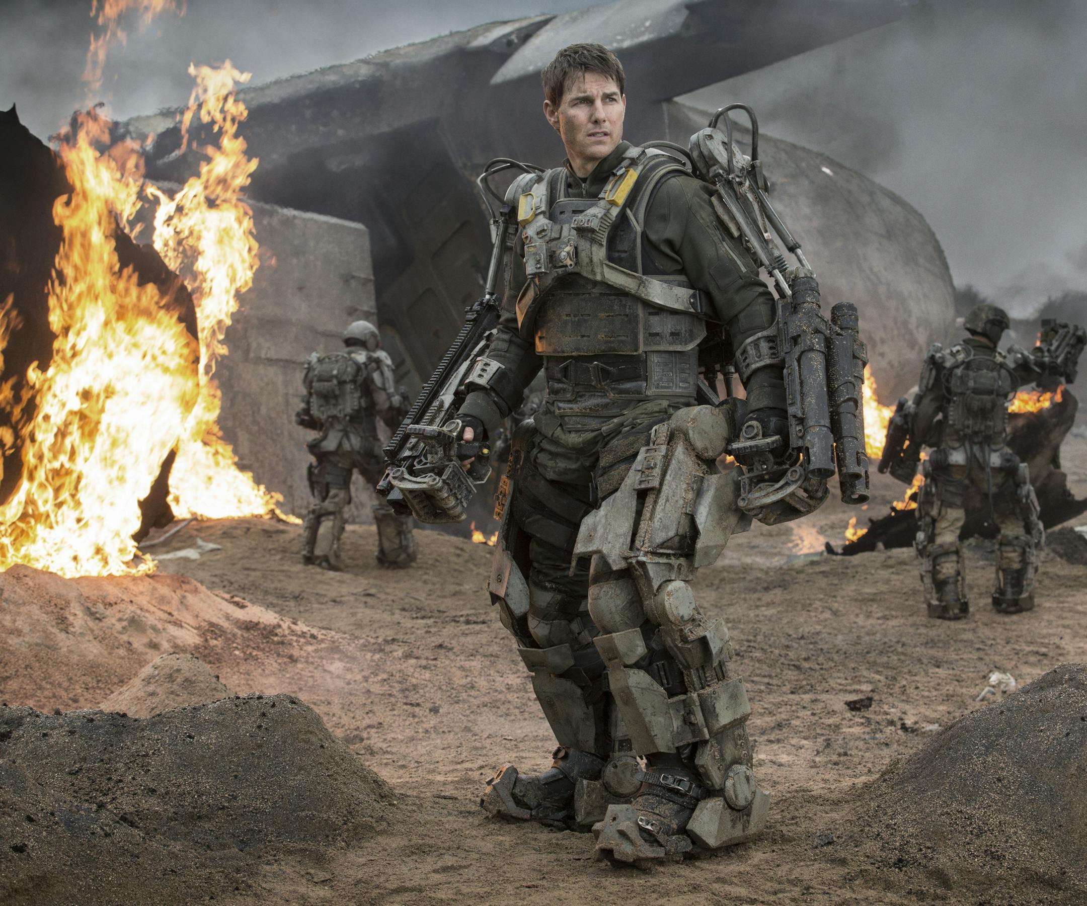 Tom Cruise in "Edge of Tomorrow" David James, Warner Bros. Entertainment