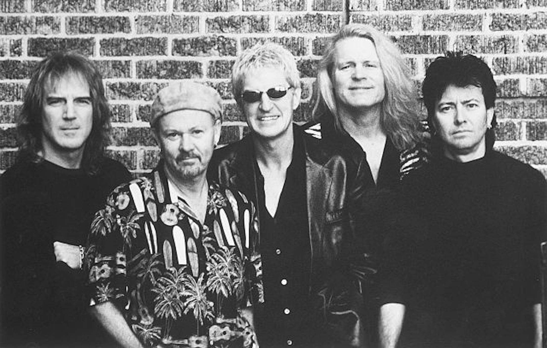 R.E.O. Speedwagon, from left, Dave Amato, Neal Doughty, Kevin Cronin, Bruce Hall and Bryan Hitt. Handout photo by Mark Weiss.
