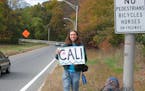 Thomas Francine, 30, of New Jersey, says the drive to hitchhike more than 26,000 miles was "in my blood."