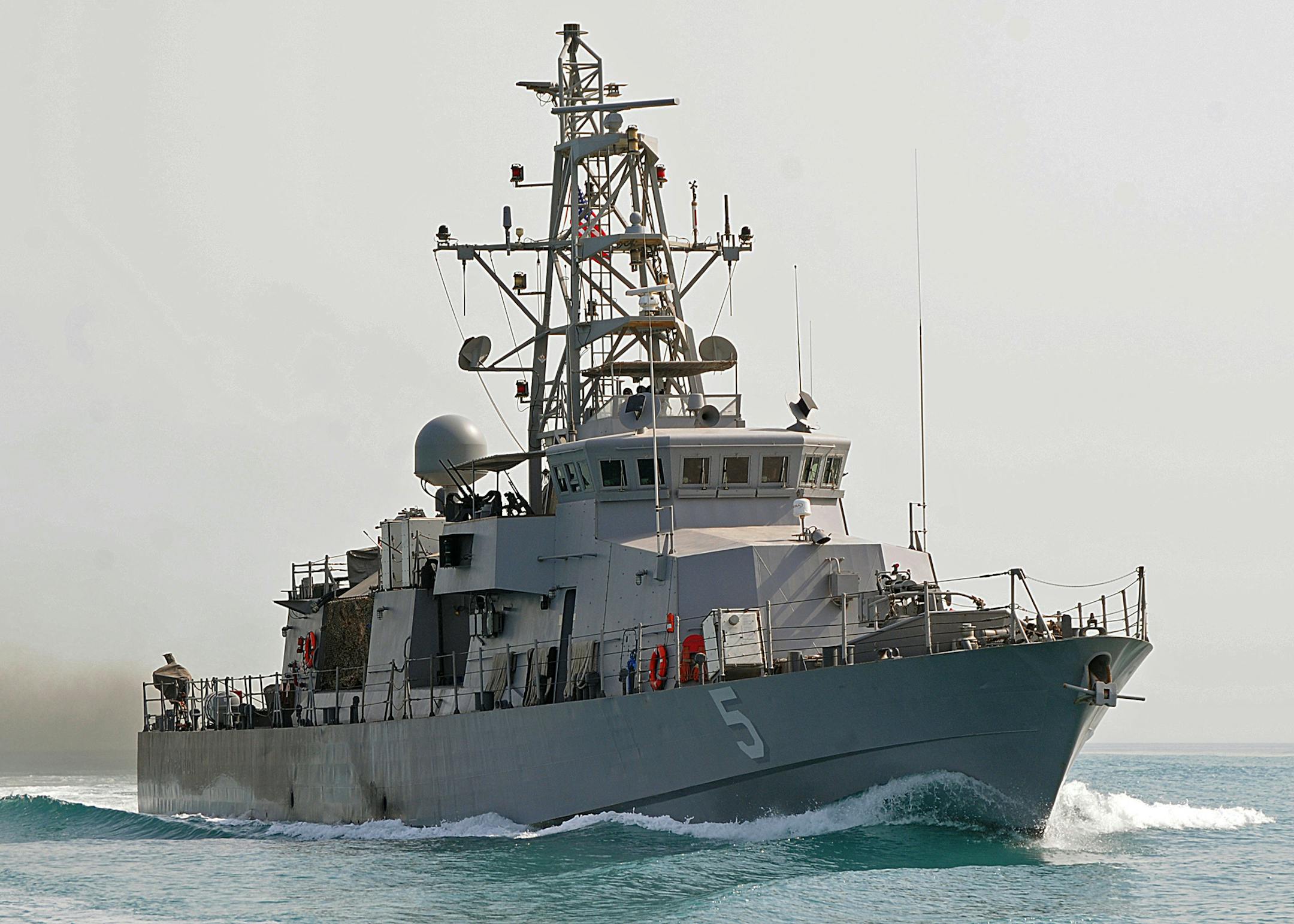 In this photo released by the U.S. Navy, he Amphibious Command costal patrol ship USS Typhoon is underway in the U.S. 5th Fleet area of responsibility. A U.S. Navy investigative report obtained by The Associated Press shows a Navy officer relieved of commanding a Persian Gulf patrol ship failed to maintain equipment to the point of exposing ìhis crew to unnecessary risk,î interfered with an inquiry into his actions and once slept drunk on a bench at a Dubai port. The report outlines th