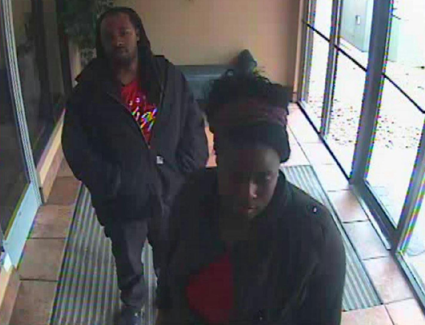 The City of Crystal Police Department would like to speak with the two individuals in this picture, as it is believed they may have witnessed Barway Collins being dropped off from school on March 18, 2015 at his apartment complex. Courtesy Crystal Police Department.