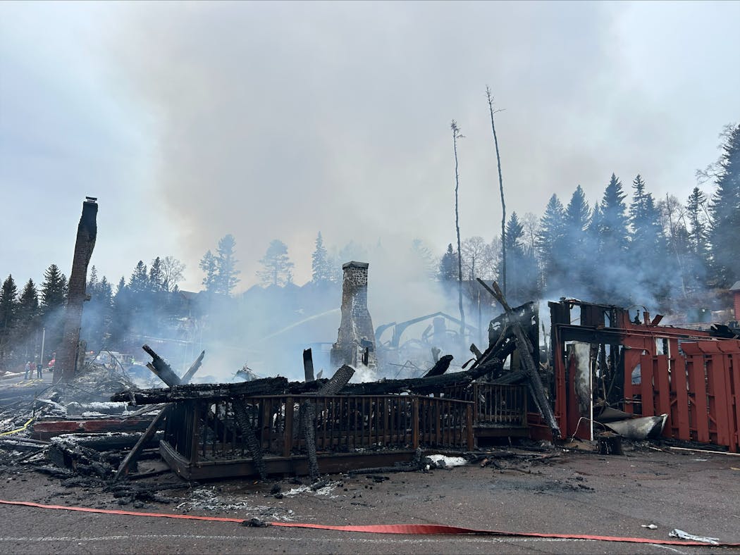 Lutsen Lodge is a total loss after a fire early Tuesday morning at the destination on Lake Superior. 