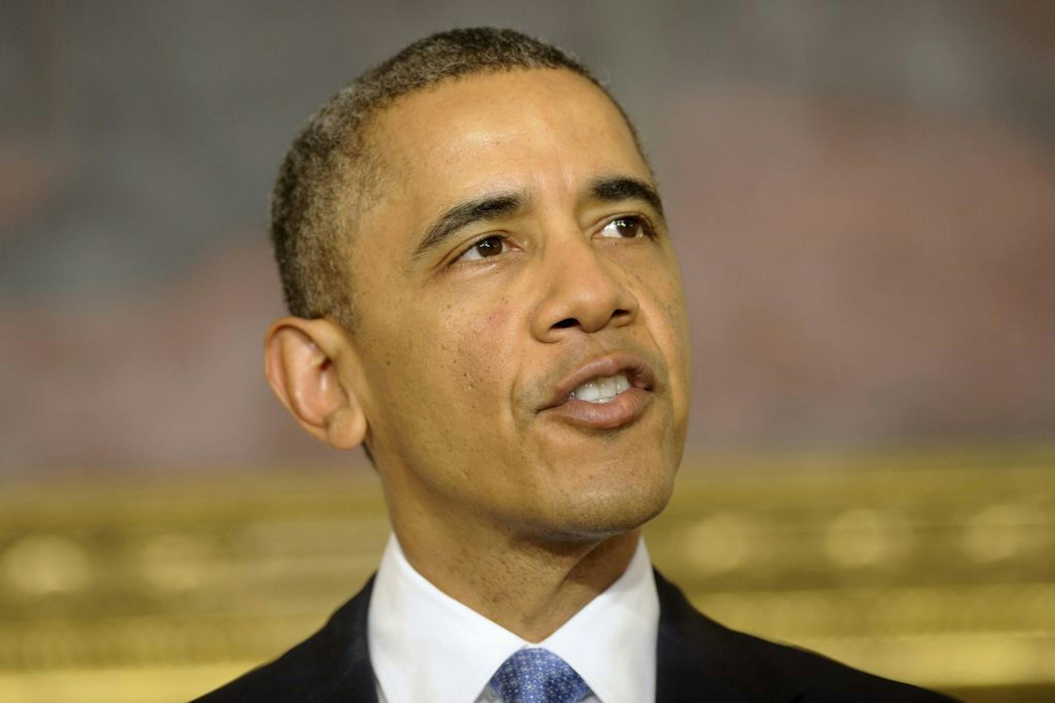 President Barack Obama speaks in the State Dining Room at the White House Saturday Nov. 23, 2013, in Washington about the nuclear deal between six world powers and Iran that calls on Tehran to limit its nuclear activities in return for sanctions relief.