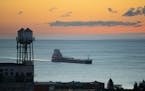 The Great Lakes bulk freighter the Great Republic returned to its home port of Duluth just before sunrise this fall. Duluth broke a temperature record