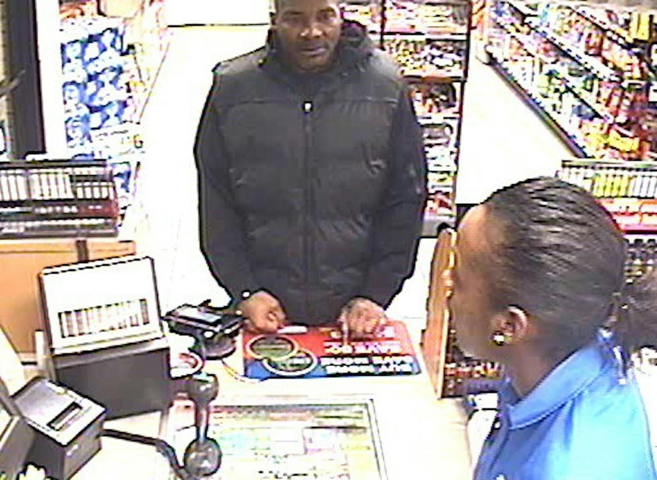 This man is a suspect in a string of robberies.