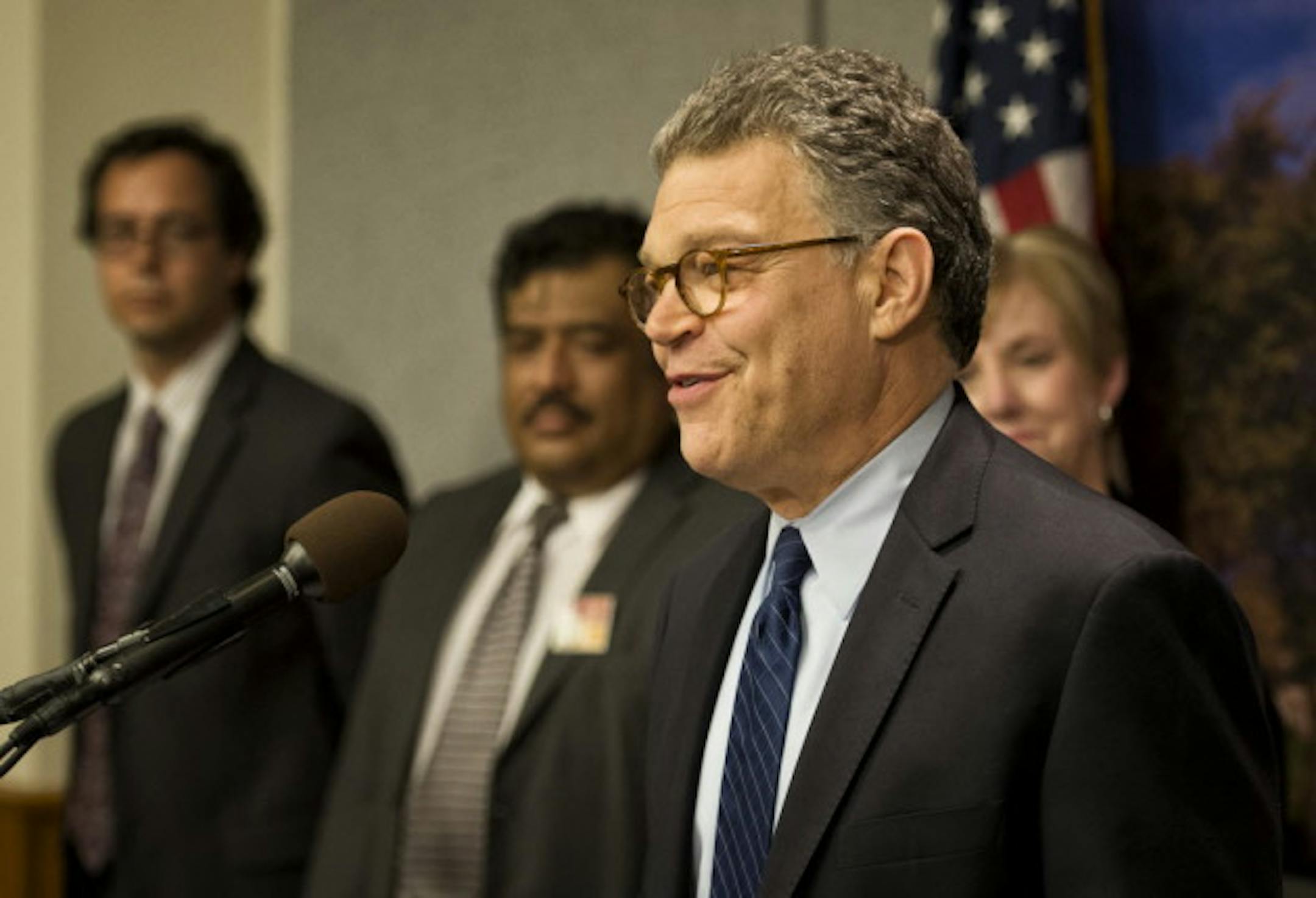 U.S. Sen. Al Franken in an unagitated state