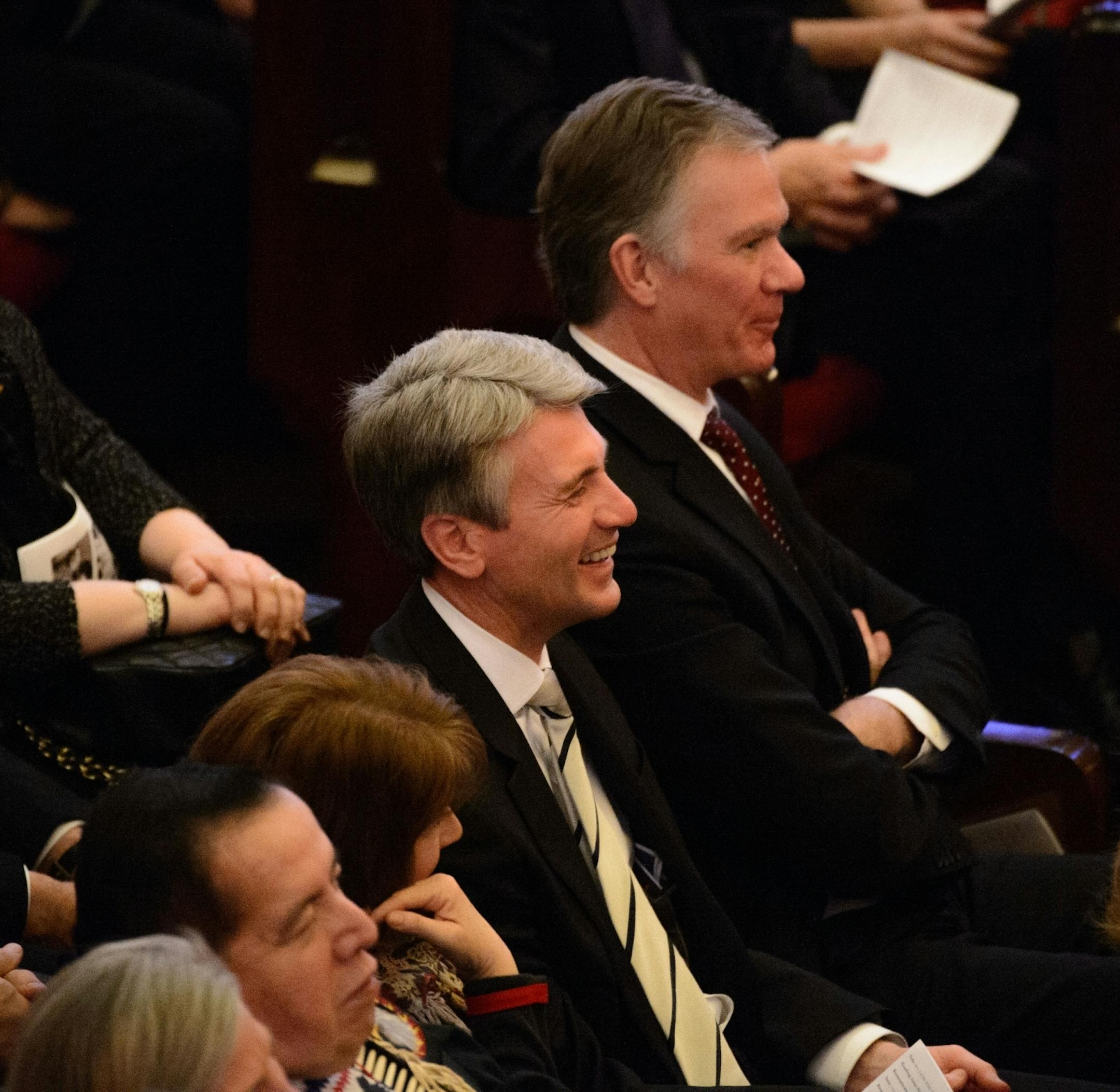 Former mayor RT Rybak and St. Paul Mayor Chris Coleman attended the service. Joan Mondale's memorial service was held Saturday, February 8, 2014 at Westminster Presbyterian Church, Minneapolis. Vice President Joe Biden attended with his wife Jill as well as Jimmy and Rosalynn Carter.