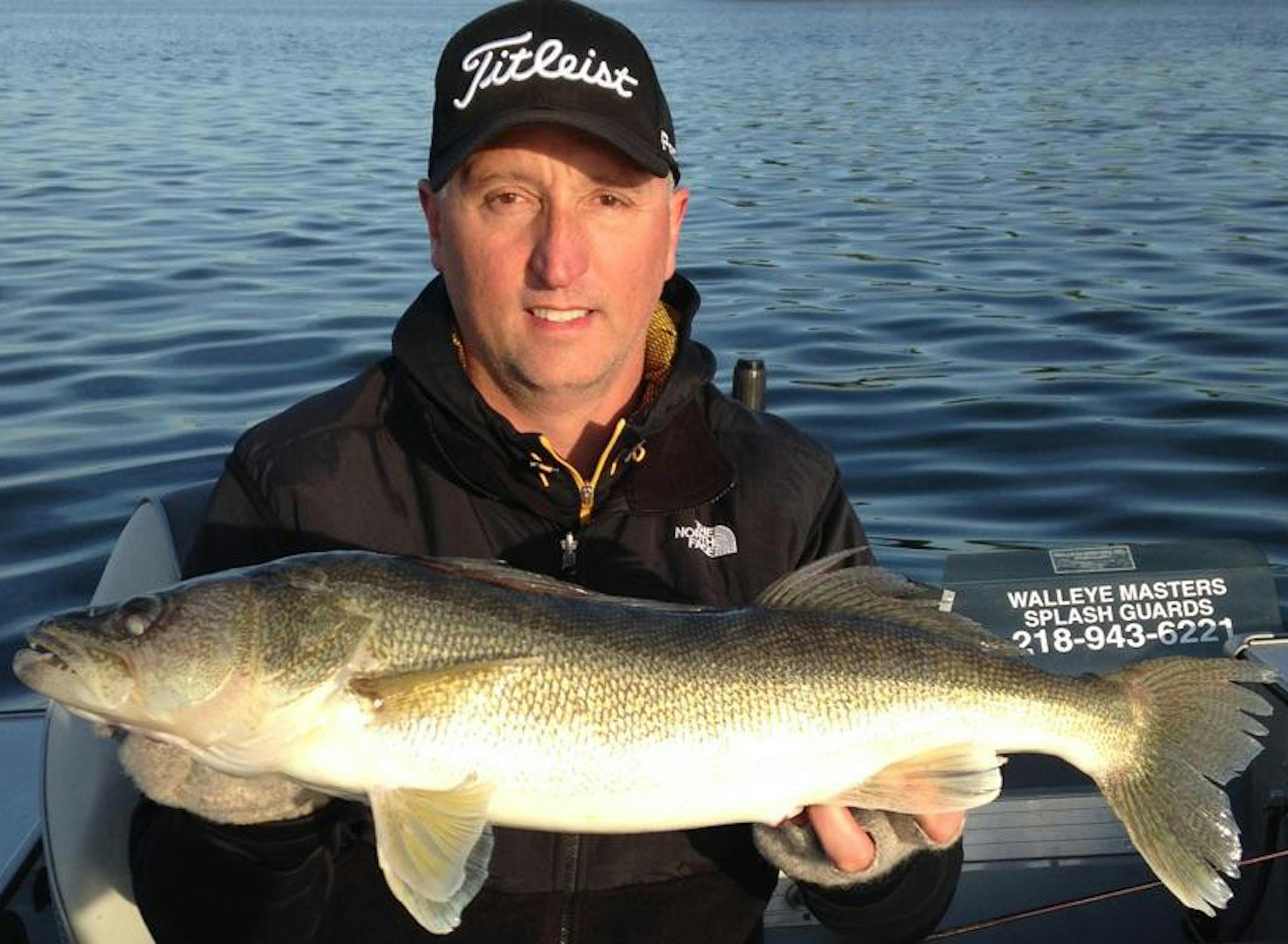 SOUTHERN LUNKER Aaron Hager of Eagle Lake, Minn., caught this monster 27-inch walleye opening weekend on Lake Washington near Mankato while fishing with his daughter, Makayla. He caught it on a fathead minnow.