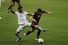 Joseph Rosales (14) competed for Honduras against Mexico during the Concacaf Men’s Olympic qualifying championships on March 20 in Guadalajara, Mexi