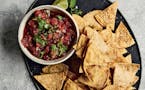 Chips and salsa from "The Skinnytaste Air Fryer Cookbook," by Gina Homolka.