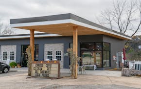 Electiontruth.net lists a cafe inside a converted gas station in Cotter, Ark., as its contact information. The cafe has closed, and been replaced by C