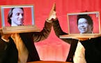 FILE - In this March 29, 2006, file photo, YouTube co-founders Chad Hurley, left, and Steven Chen, pose with their laptops at their office loft in San