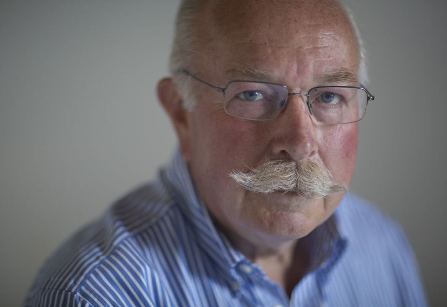 Larry Johnson of Cologne, Minn., former farmer and early supporter of ethanol, photographed in the Star Tribune studio Wednesday afternoon, July 11, 2012.