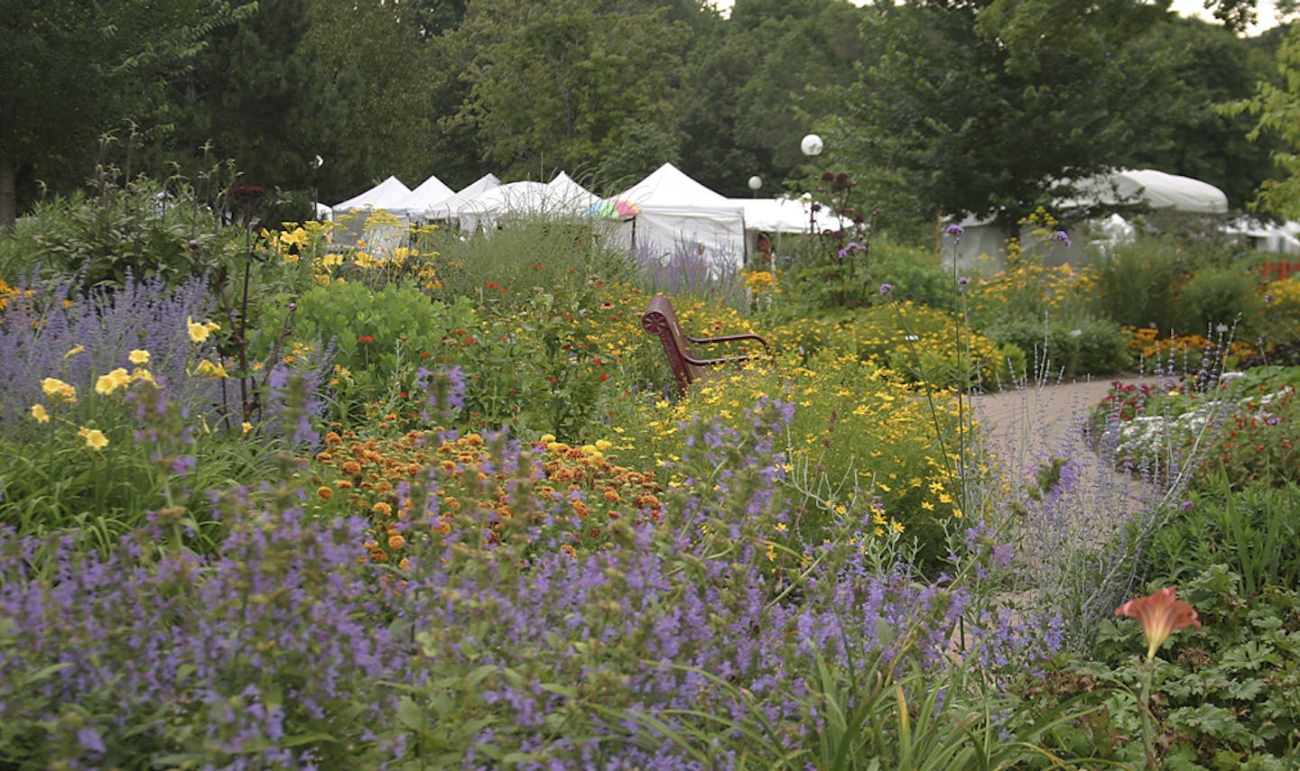 Loring Park art fair garden