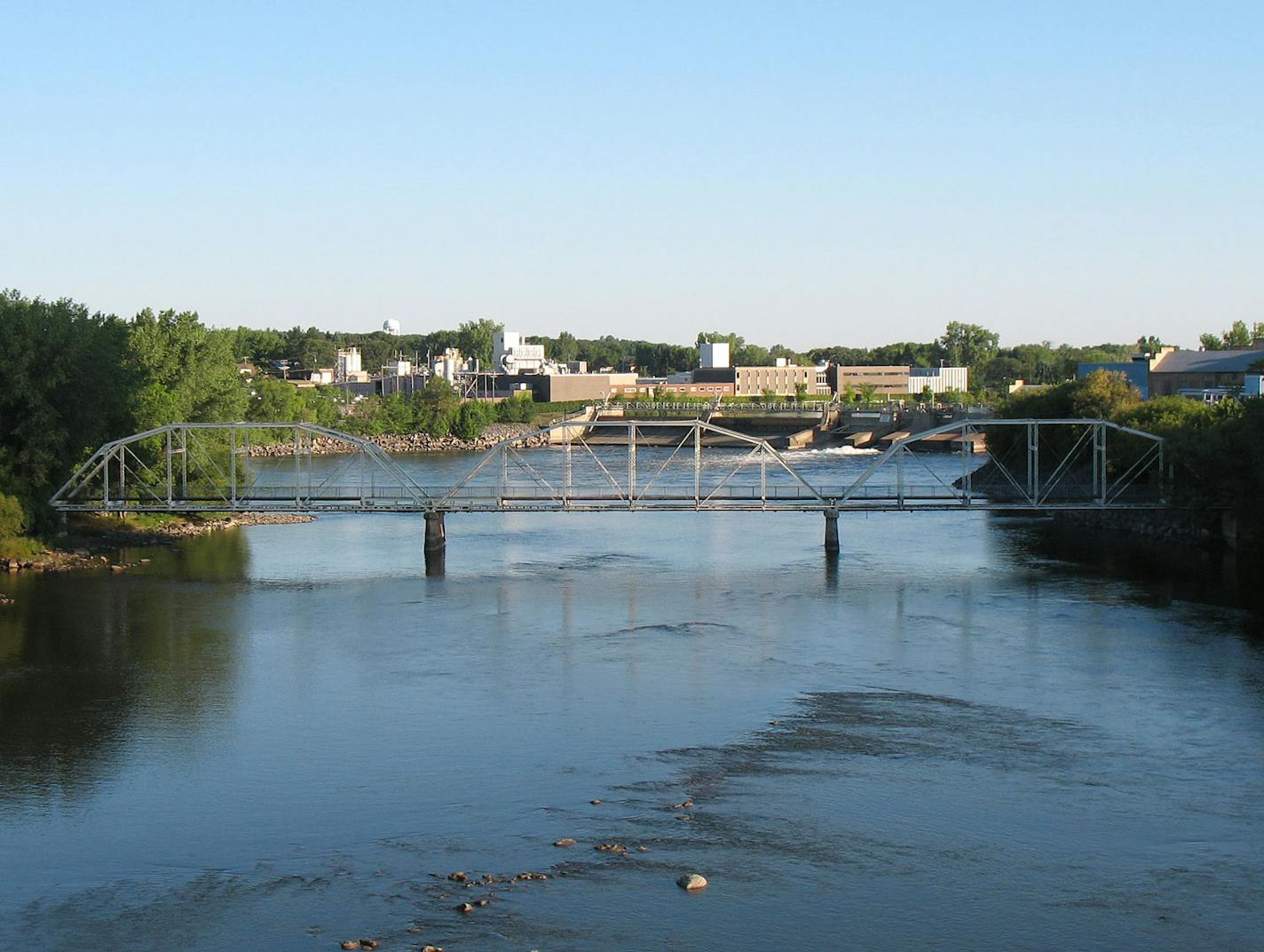 Old Sartell bridge over the Mississippi River.