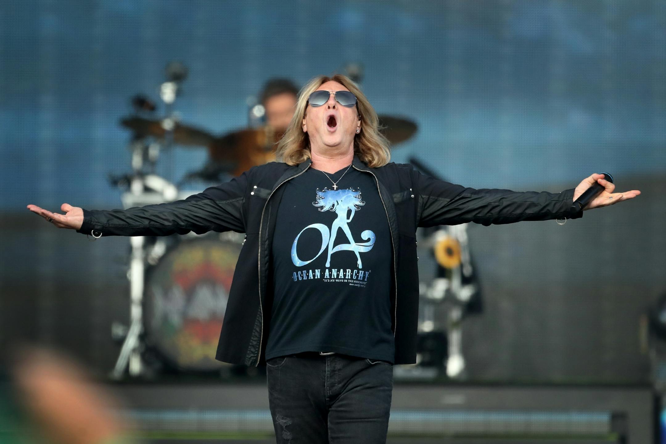 Def Leppard, including Joe Elliot, lead vocals, performed Friday, July 27, 2018, at Target Field in Minneapolis, MN.