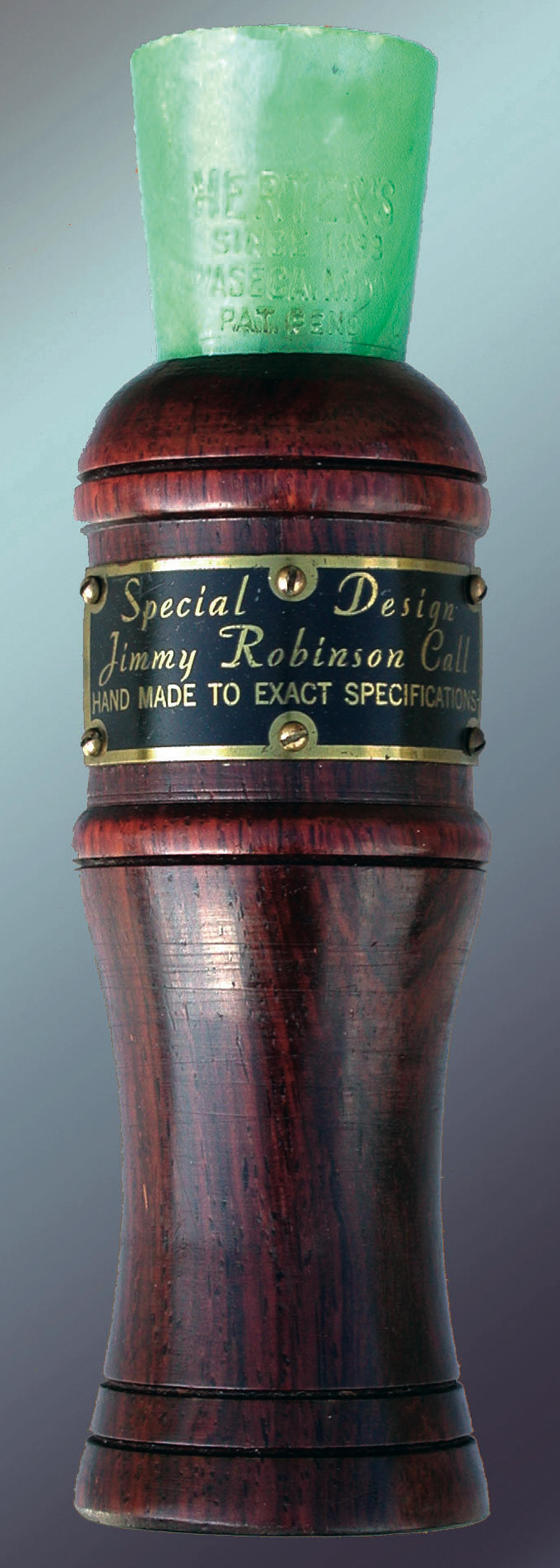 A Herter's "Jimmy Robinson" goose call from the 1940s. Photo courtsey Doug Lodermeier