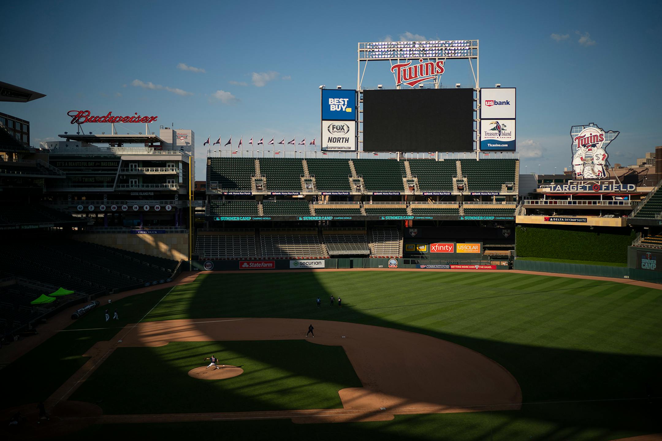 The Minnesota Twins held their third day of Summer Camp workouts Sunday afternoon, July 5, 2020 at Target Field in Minneapolis.