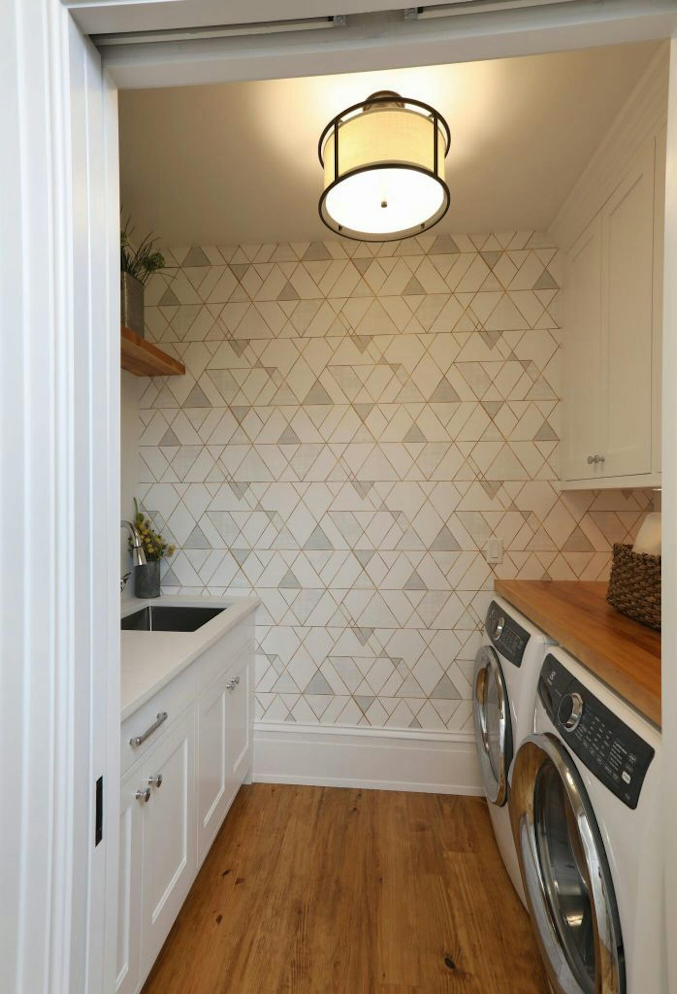 The laundry room.