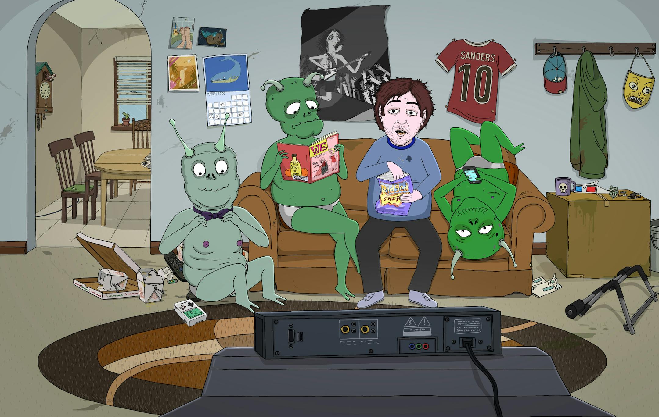 l-r: Jimmy, Ted, Jeff, Sammy
"Jeff & Some Aliens" photo credit: Comedy Central