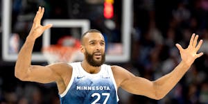 Rudy Gobert of the Minnesota Timberwolves was named Defensive Player of the Year for the fourth time Tuesday.