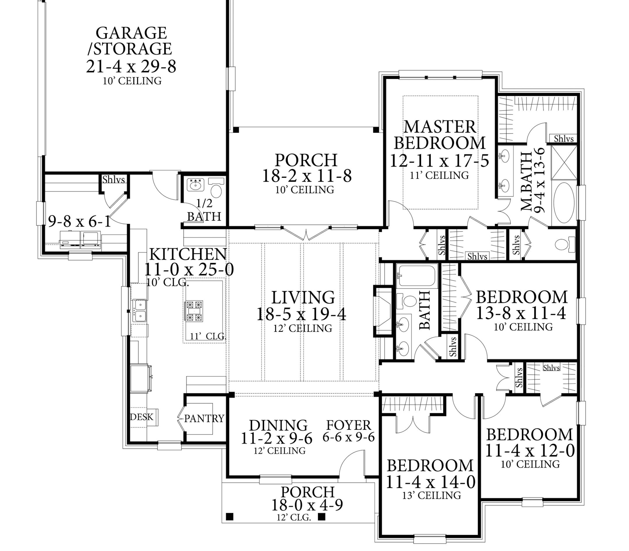 Home plan: Charming cottage has plenty of curb appeal.