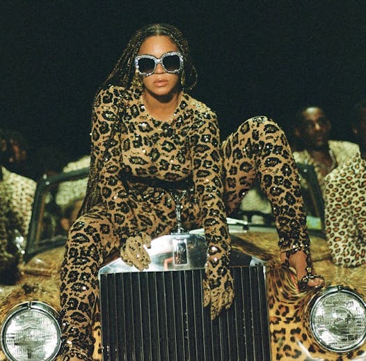 Beyonce Knowles in a scene from her visual album “Black is King.”